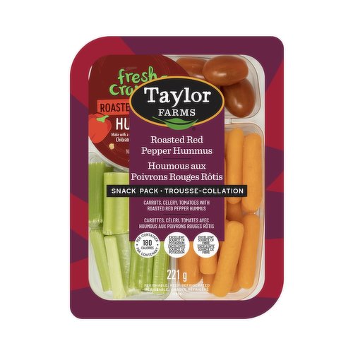 Taylor Farms - Veggies & Roasted Red Pepper Hummus Snack Pack