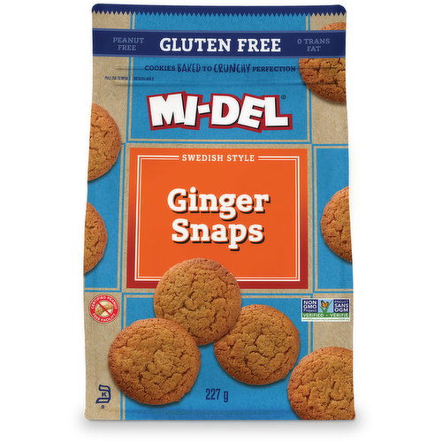 Mi-Del - Cookies Ginger Snap Gluten Free