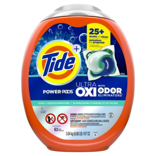 Tide - Laundry Detergent Power Pods, Ultra with Oxi Odor Eliminator