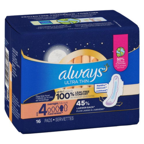 Always - Pads Overnight Ultra Thin with Wings