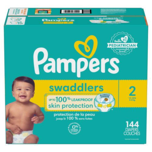 Pampers - Swaddlers Diapers, Size 2