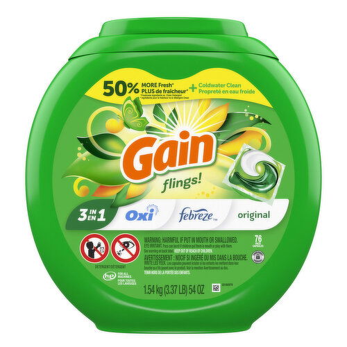 Gain - Flings Original, 76 Pack