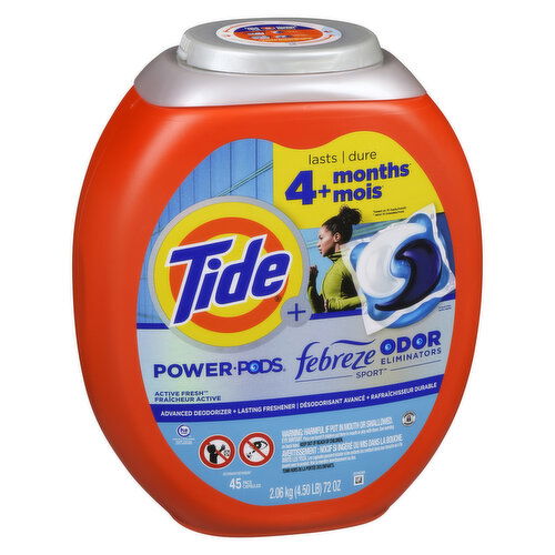 Tide - Tide Power Pods Odor Elmnator Sport