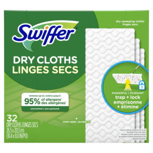 Swiffer - Dry Sweeping Cloths, Unscented