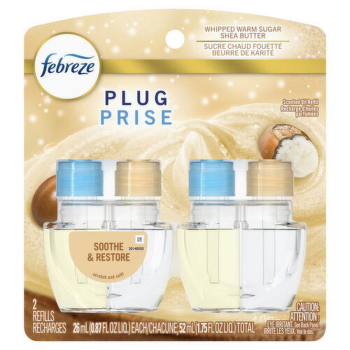 Febreze - Plug Dual Scented Oil Refill Whipped Warm Sugar Shea Butter