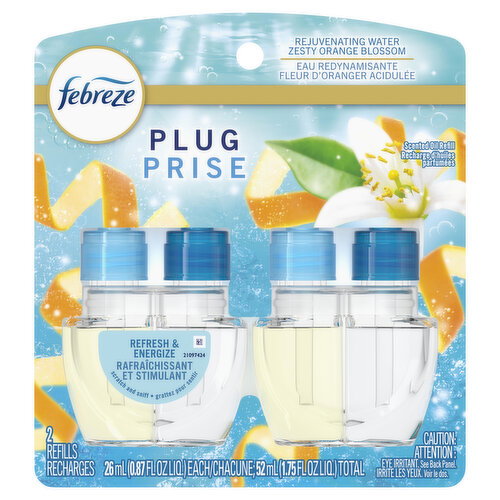 Febreze - Plug Dual Refill Rejuvenating Water Zesty Orange Blossom