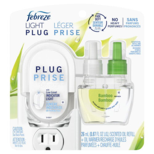 Febreze - Light Plug Starter Kit Scented Oil Warmer and Refill