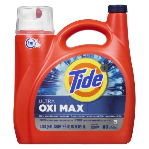 Tide - Liquid Laundry Detergent Ultra Oxi Max he, 83 Loads