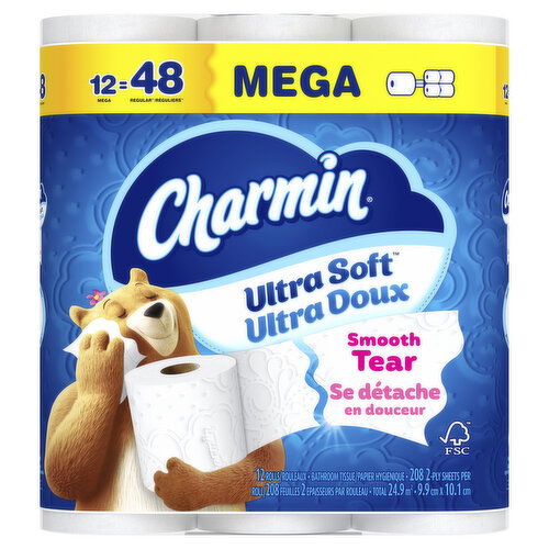 CHARMIN - Ultra Soft Mega Roll 5/12 Mega Roll