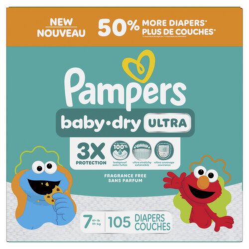 Pampers - Baby Dry Ultra Size 7