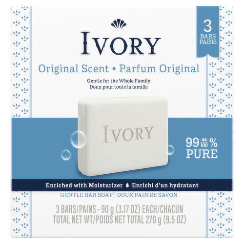 IVORY - Gentle Bar Soap - Original