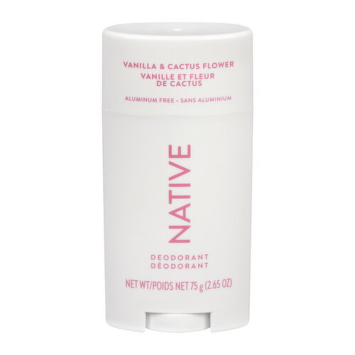 NATIVE - Deodorant Stick - Vanilla & Cactus Flower