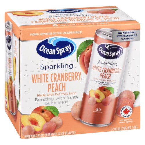 Ocean Spray - Sparkling White Cranberry Peach