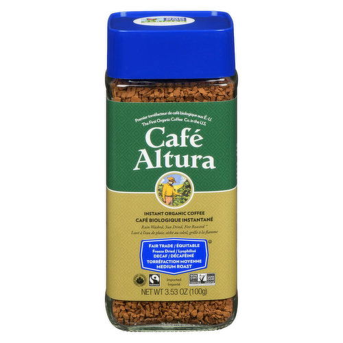 Cafe Altura - Instant Coffee Decaf Freeze Dried