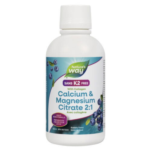 Nature's Way - Calcium Magnesium Citrate 2:1 Blueberry