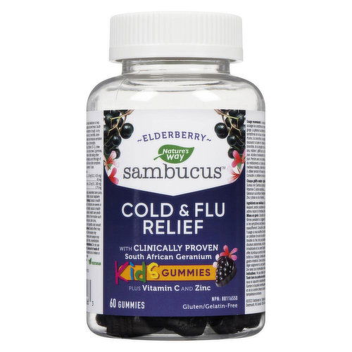 Nature's Way - Cold & Flu Relief Kids Gummies Plus Vitamin C