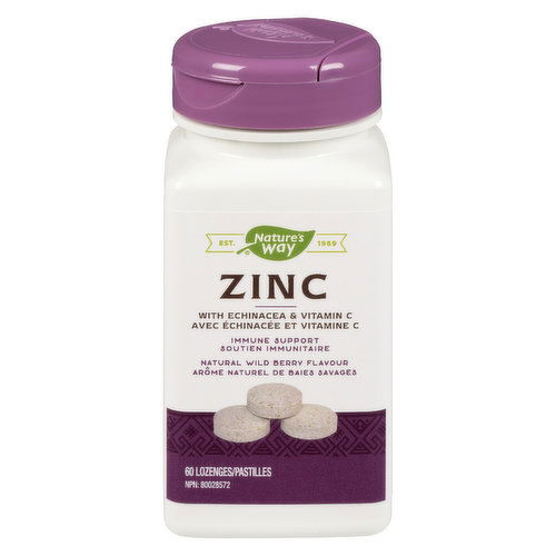 Nature's Way - Zinc Lozenges with Echinacea & Vitamin C