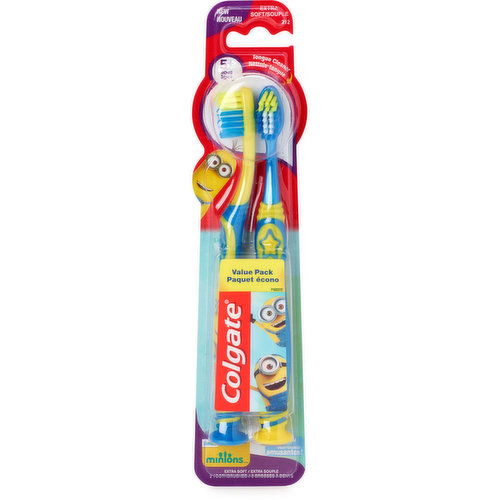 Colgate - Kids Minions Toothbrushes - Extra Soft