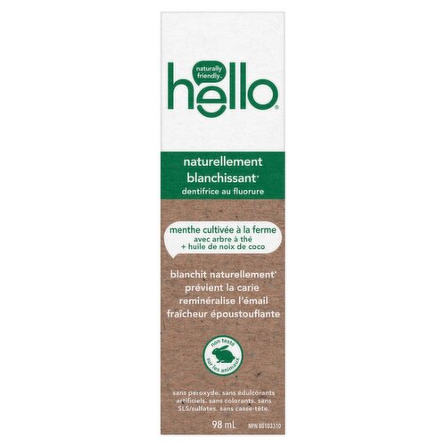 Hello - Naturally Whitening Fluoride Toothpaste