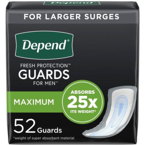 Depend - Guards for Men Max Absorbency