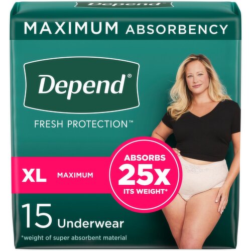 Depends - Underwear Max Abs Wmn XL