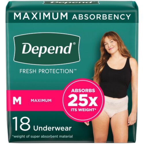 Depend - Fit-Flex Underwear Women Medium