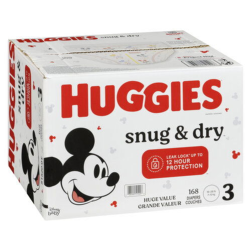 HUGGIES - Snug and Dry Diaper Mega Size 3