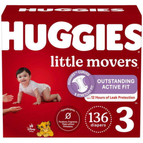 Huggies - Little Movers Diapers Step 3 Mega