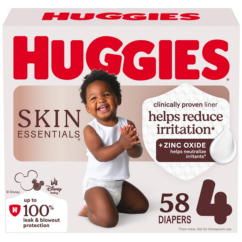 Huggies - Skin Essentials Size 4 GIGA Diapers