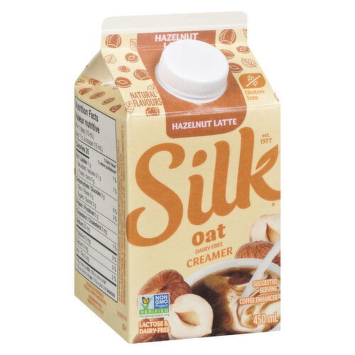 Silk - Coffee Enhancer Hazelnut Latte Oat Dairy-Free Creamer