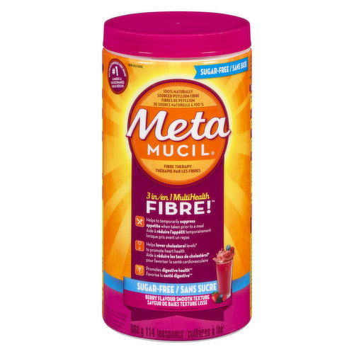 Metamucil - 3in1 Multi Health Fibre - Berry Flavour Smooth