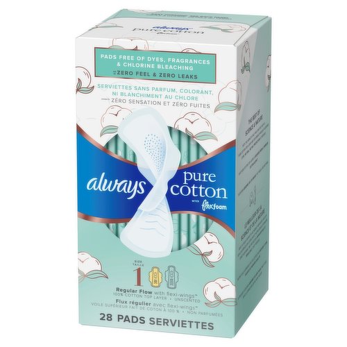 Always - Pure Cotton Regular Flow Pads