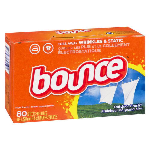 bounce - Fabric Softener Sheets - Outdoor Fresh