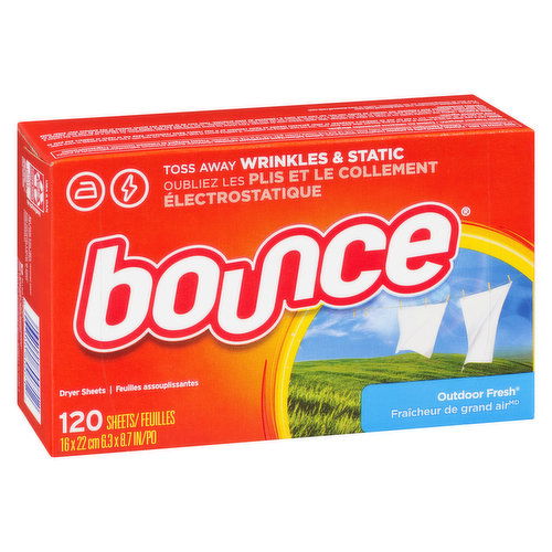 bounce - Fabric Softener Sheets - Outdoor Fresh