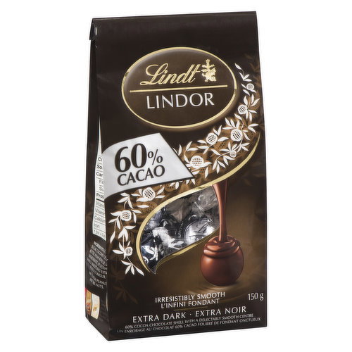 Lindt - Lindor 60% Cocoa Chocolate Bag