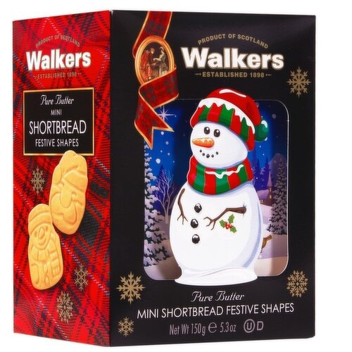 WALKERS - 3D Mini Snowmen Shortbread