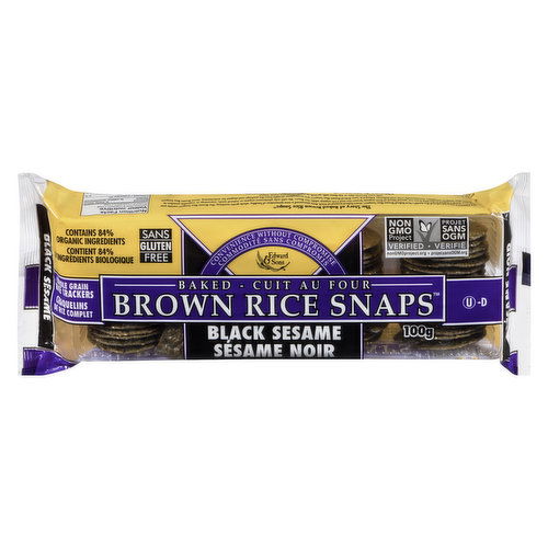 Edward & Son - Brown Rice Snaps Black Sesame