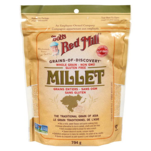 Bob's Red Mill - Whole Grain Millet, Gluten Free