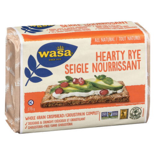 Wasa - Whole Grain Crispbread, Hearty Rye