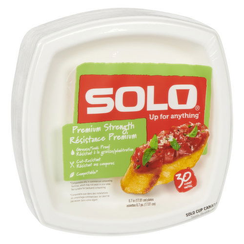 Solo Fruit - Sugarcane Plates 6.7 inch