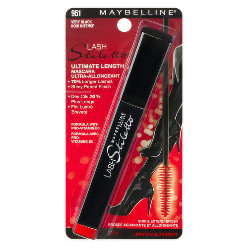 Maybelline - Lash Stiletto Ultimate Length Mascara - Very Black