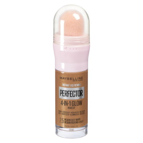 MAYBELLINE - Instant Age Rewind Perfector 4 in 1 Glow Makeup - Medium Deep Warm 2.5