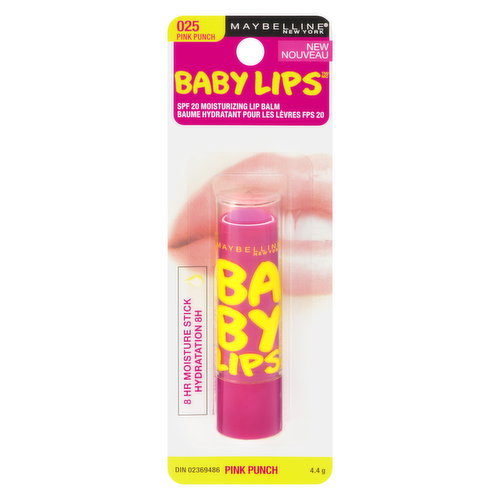 MAYBELLINE - Baby Lips SPF 20 Moisturizing Lip Balm Pink Punch