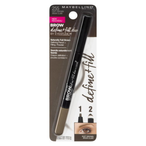 Maybelline - Brow Define + Fill Duo - Soft Brown