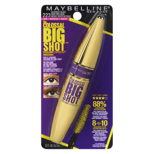 Maybelline - The Colossal Big Shot Mascara - Blackest Black