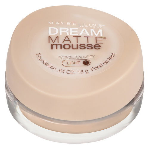 MAYBELLINE - Dream Matte Mousse - Porcelain Ivory Light 1