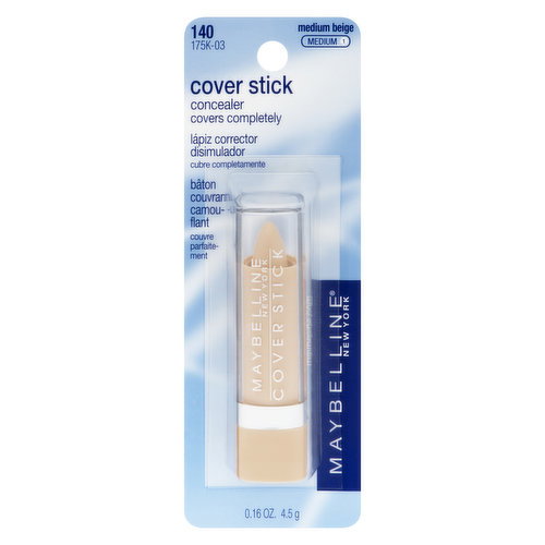 MAYBELLINE - Cover Stick Concealer - Medium Beige 140