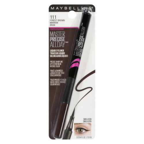MAYBELLINE - New York Master Precise All Day Liquid Eyeliner - 111 Forrest Brown