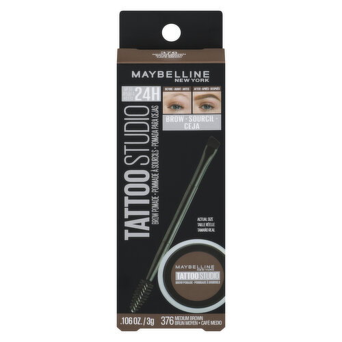 MAYBELLINE - Tattoo Studio Brow Pomade Medium Brown