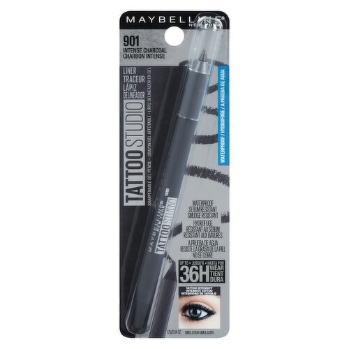 MAYBELLINE - Tattoo Studio Sharpenable Gel Pencil - Intense Charcoal